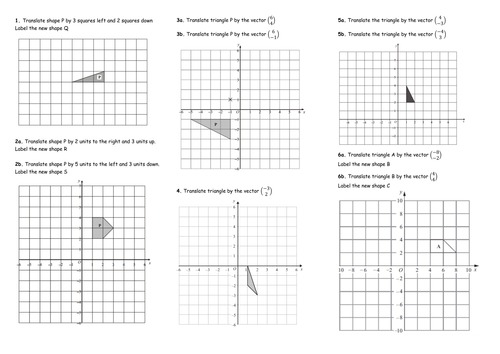 Translating Shapes Lesson - Fully Resourced and Differentiated