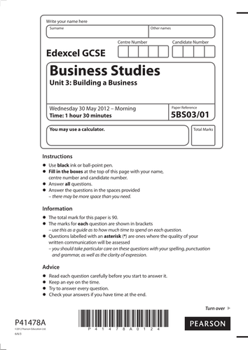 GCSE - Unit 3 - Location / Marketing Mix Place