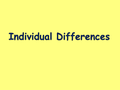 GCSE PE Individual Differences in Sport - Age