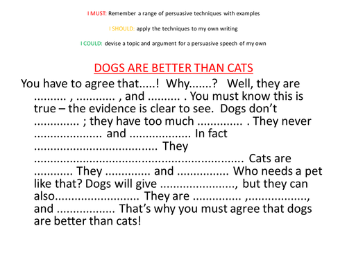 dogs are better than cats essay