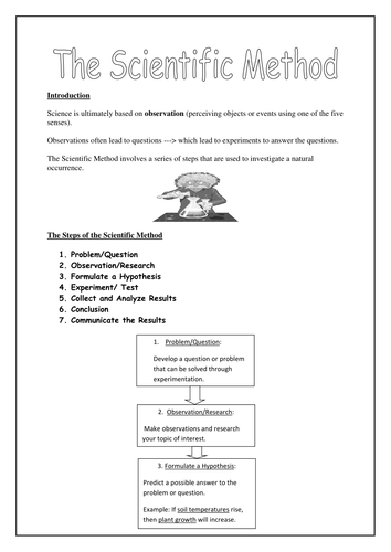 The Scientific Method