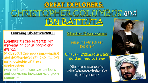 Great Explorers: Christopher Columbus and Ibn Battuta!