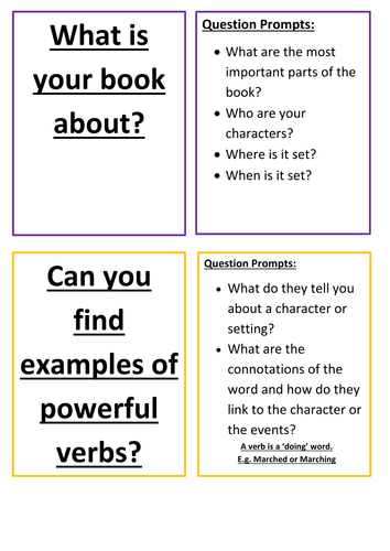 Guided Reading Cards (Accelerated Reader)