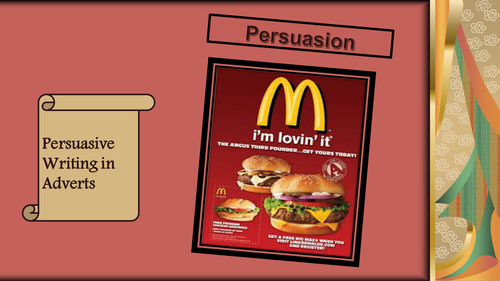 Year 7 Persuasive Writing and Language in Adverts