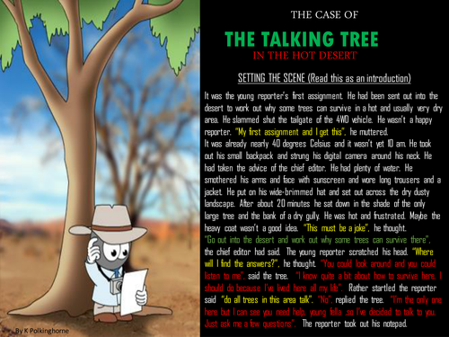 THE CASE OF THE TALKING TREE