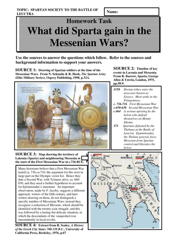 What did Sparta gain in the Messenian Wars?