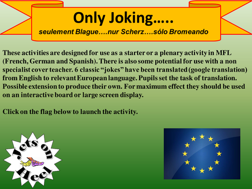 Just Joking, How Europe laughs