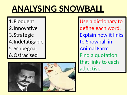 Snowball Animal Farm | Teaching Resources