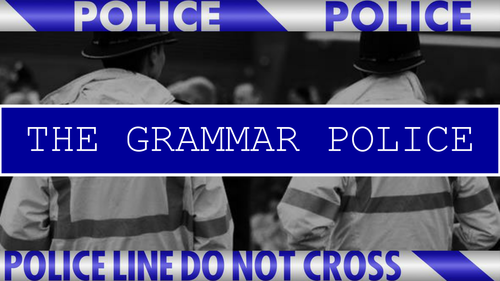 The Grammar Police - Assembly and Competition