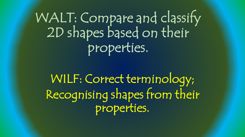 Properties of 2D Shapes Powerpoint Year 5 and 6
