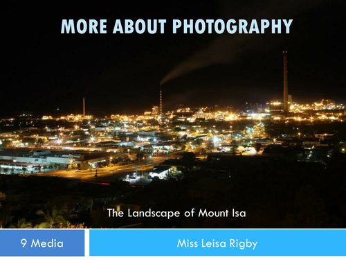 Photography - elements of photography