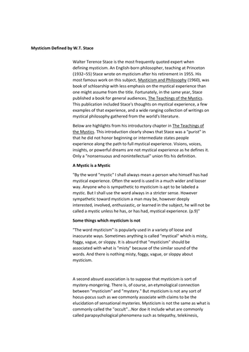 William James' Religious Experience