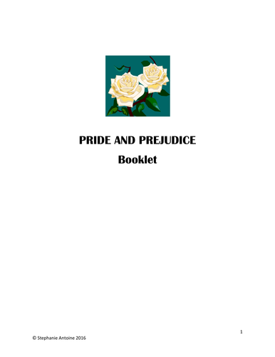 Pride and Prejudice booklet