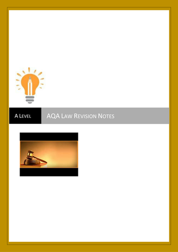 AQA Law Revision Notes