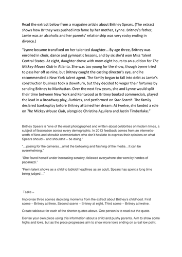 Drama Improv on Fame