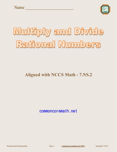 Multiply and Divide Rational Numbers - 7.NS.2