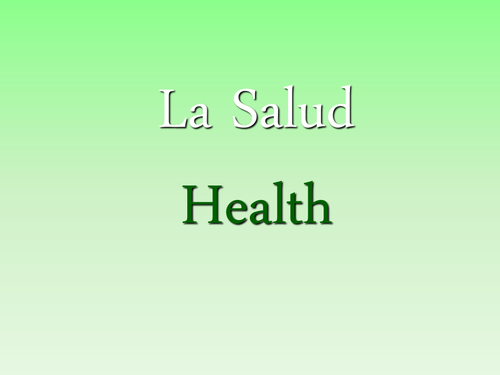 Spanish flowcharts GCSE Controlled Assessment on Health La Salud