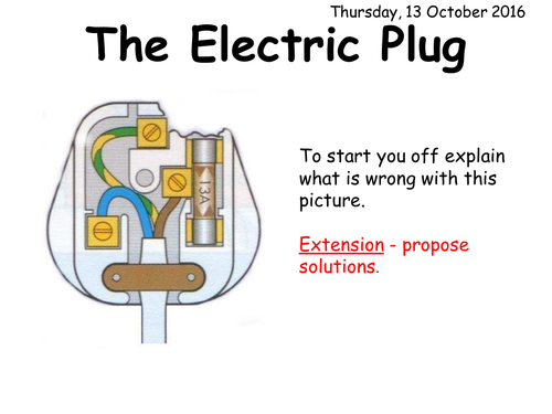 Electric Plugs Fuses And Circuit Breakers Teaching Resources