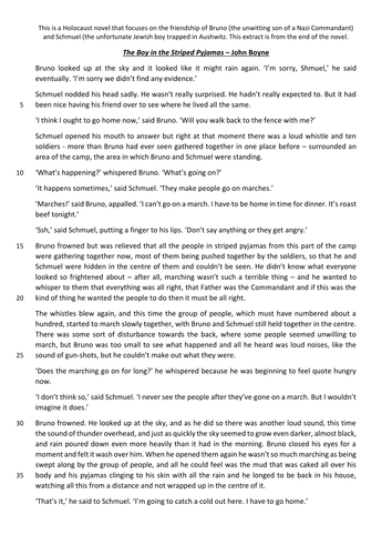 Explorations in Creative Reading Mock Questions