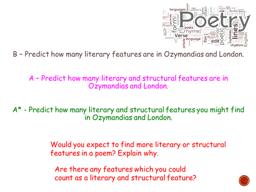 Literacy Features in Ozymandias and London