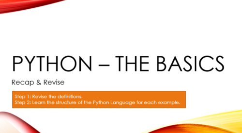 Python Introduction - End of Unit