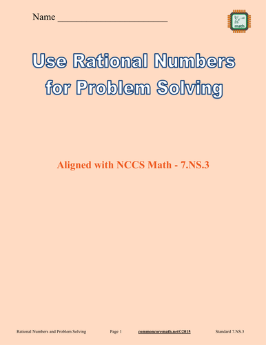 Use Rational Numbers for Problem Solving - 7.NS.3
