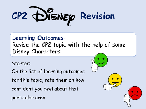 Edexcel CP2 Disney Revision