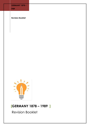 Germany Revision Booklet 1878 – 1989