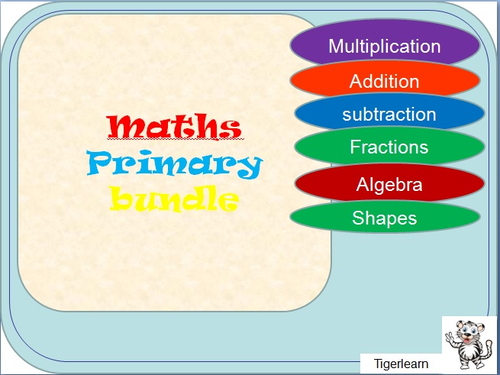 17 piece primary Maths Bundle + 2 generic game PPTs