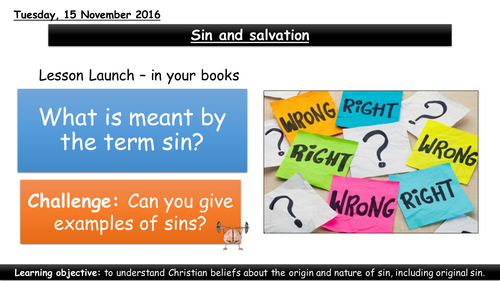 Sin and salvation