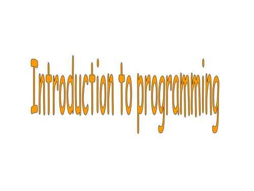 KS3 introduction to programming