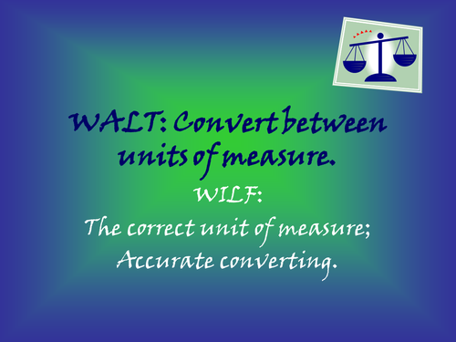 Converting Between Units of Mass - Year 5 and 6
