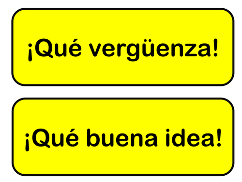Que Spanish expressions