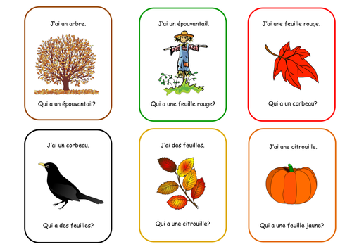 FRENCH - AUTUMN - PARLONS D'AUTOMNE - GAME