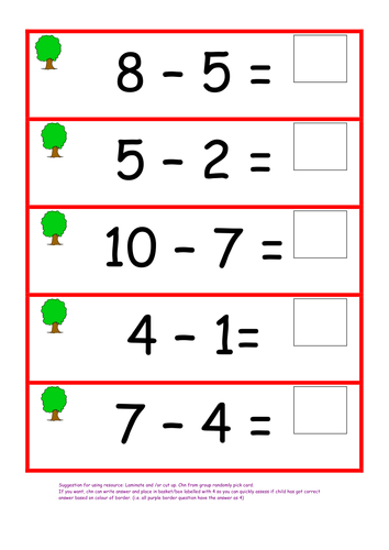 subtraction resources, lesson plan, powerpoint,  activity for reception year 1 and perhaps year 2