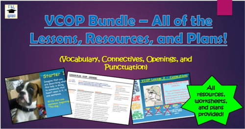VCOP Bundle - All of the Lessons, Resources, and Plans!
