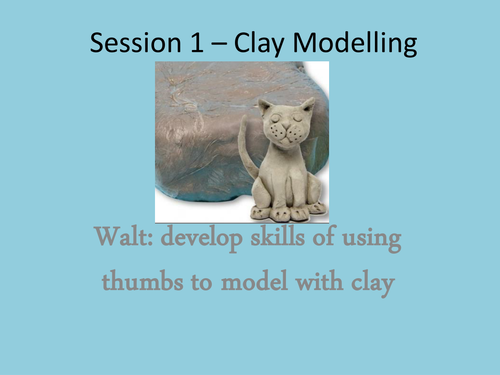 3D Artwork Scheme of Work - Clay Modelling - Diva Lamps