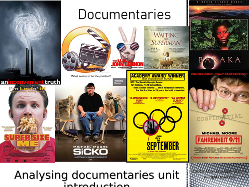 Analysing Documentaries - Unit Introduction | Teaching Resources