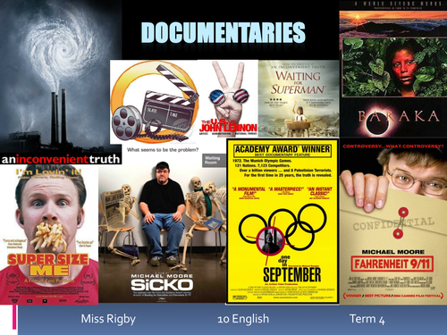 Analysing Documentaries - Key Terms