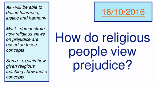 Religious Attitudes Towards Prejudice