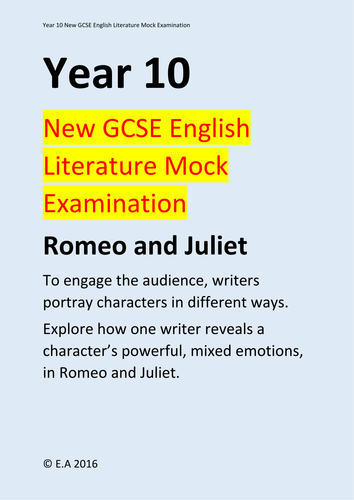 Romeo and juliet year 10 english essay picture
