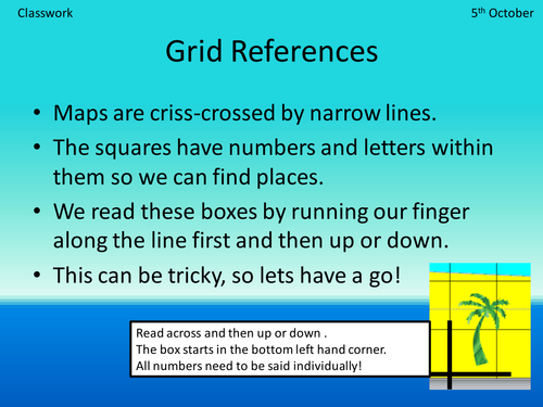 Grid References and Battle ships