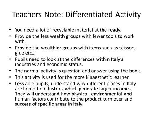 Italy - Economic Activity - Market Place