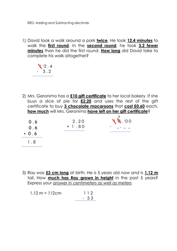 Add and subtract RAG