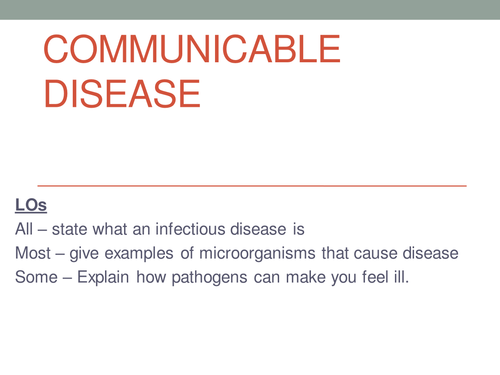 Communicable disease - New AQA GCSE
