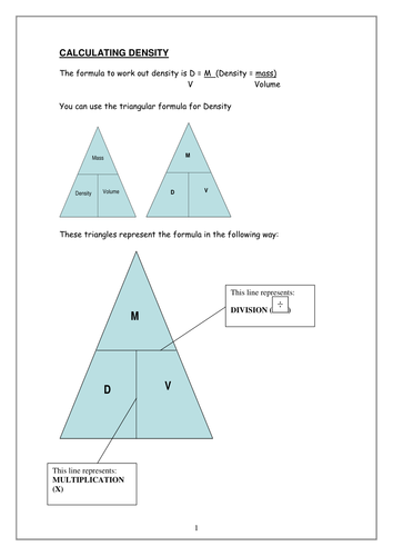 Calculating Density