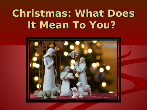 PP Assembly: What Does Christmas mean today?