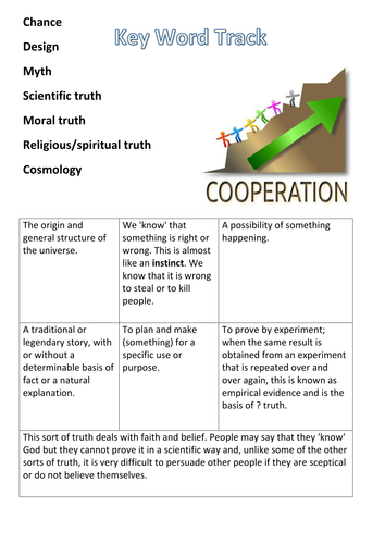 Cosmology Key Words Activity