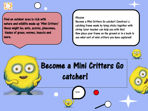 Become a 'Mini Critters Go' catcher!
