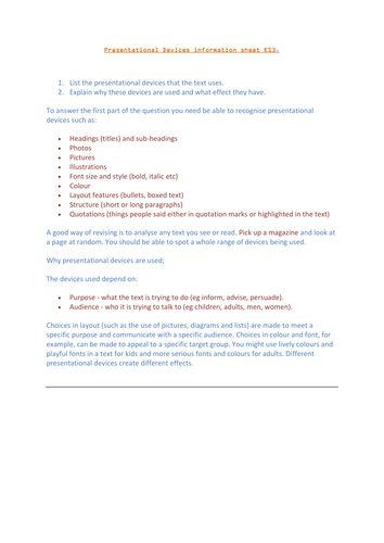 Finding presentational devices from print media.